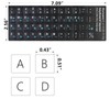 2Pcs Korean Keyboard Stickers for PC Computer Laptop Desktop Keyboard,