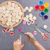 20PCS Pine Circle Plaque, 5x1cm Blank Unfinished Round Wooden Circles