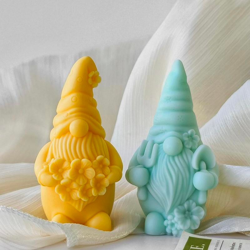 Gnome Design Silicone Mold, 1 Count DIY Candle Mold, Soap