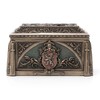 Veronese Design Medieval Lion Crest Trinket Box