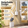 Silicone Toilet Brush for Bathroom Cleaning – Long Handle Wall-Mounted