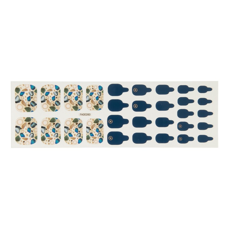 ZINIPIN FA00260 Foot Nail Seal Navy Stone