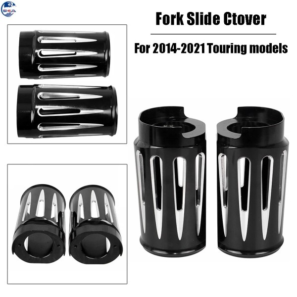 Unbranded Black CNC Cut Upper Fork Boot Slider Cover For