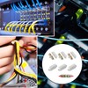 6 Pieces Through Connector, Cable Connector Terminal Block, ABS Housing,
