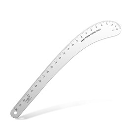 Kearing French Curve Ruler - 24 Inch Aluminum for Pattern Making, Sewing, Quilting & Design