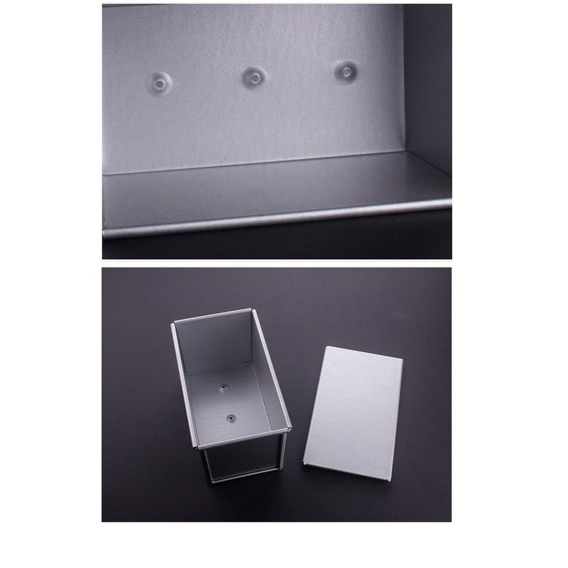 Chris.W Pullman Loaf Pan with Lid, 0.99Lb Dough Capacity Non-Stick