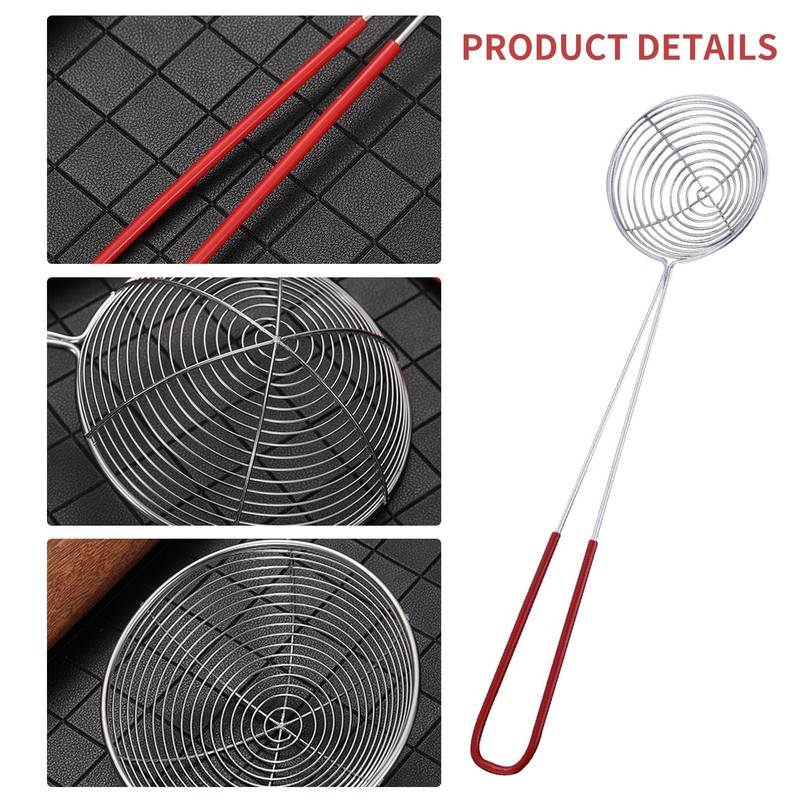 Stainless Steel Wire Skimmer Spoon,Wire Skimmer Spoon Strainer Spider Skimmers