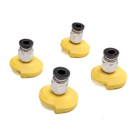 4 Packs AMS Lite Protectors with PTFE Tube Connectors for Bambu Lab A1/A1 Mini, Wear-Resistant, Durable, Easy Install Bambu Lab 3D Printer Accessories (AMS lite-Yellow-2)