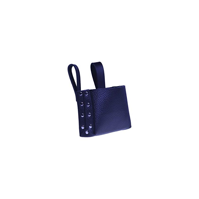 Nail Bag Simple with Rivets, Black, Made in Germany