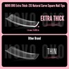NOVO OVO XXL Shape Square Slight Curved Nail Tips, No
