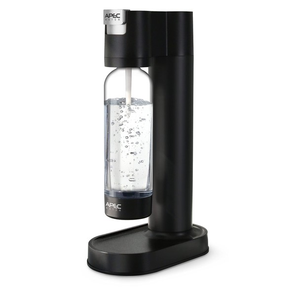 APEC Sparkle Home Soda Maker - Quickly Carbonates Water to Make Any Drink Fizz Into Bubbly Soda/Water, Premium 0.8L PET Bottle (CO2 Cylinder NOT Included)