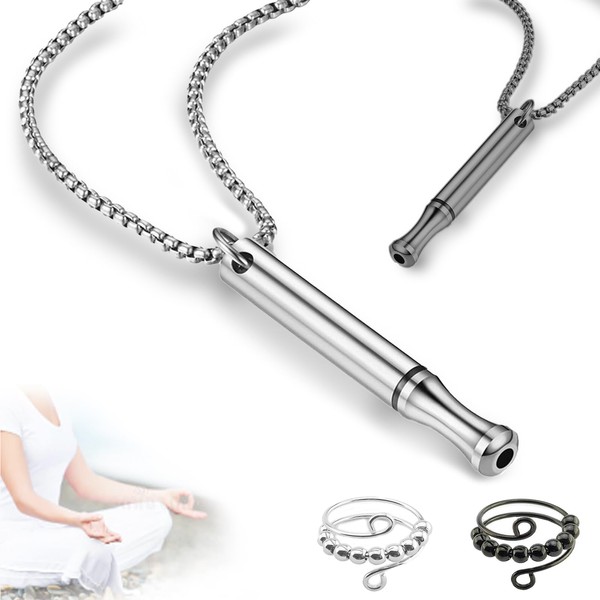 ElevaPulse Pack of 2 V2 Smoke-free Necklaces, Breathing Necklace for