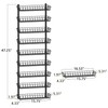 SWOMMOLY Adjustable Wall Mount Spice Rack, 9-Tier Dual-use (Multi-use) Organizer,