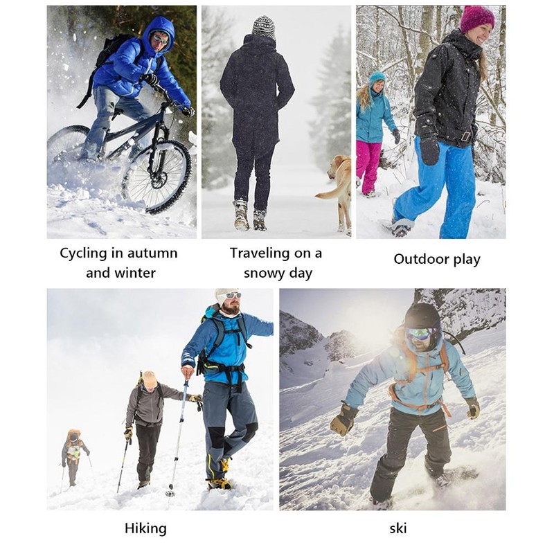 Smart USB Electric Heating Gloves Winter Outdoor Warm Windproof Sport