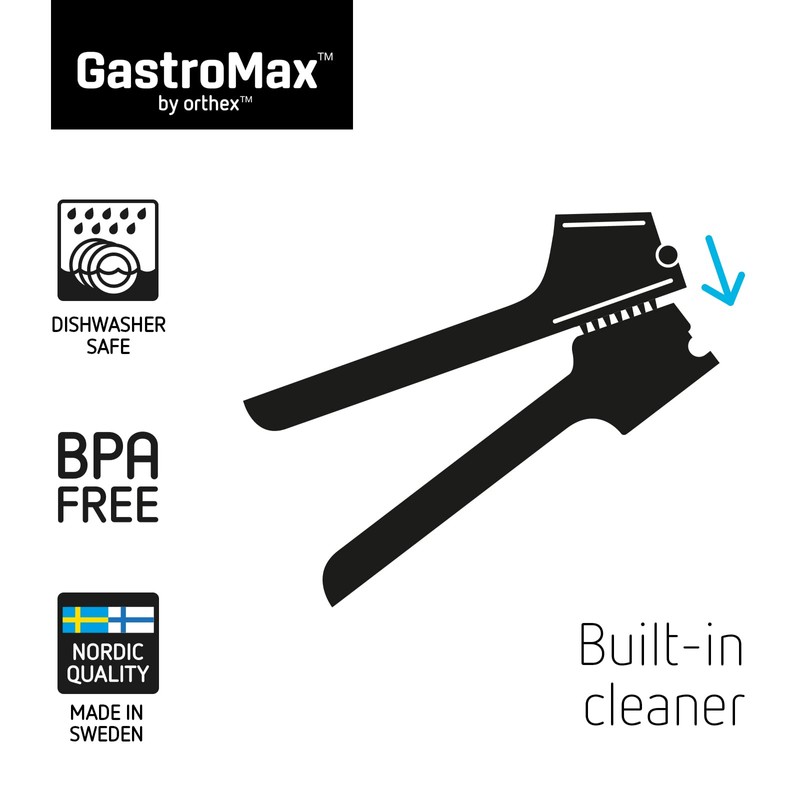 Gastromax Garlic Press, Black, One Size
