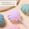 CLYMENE Silicone Pacifier Holder Case, Newborn Paci Holder for Diaper