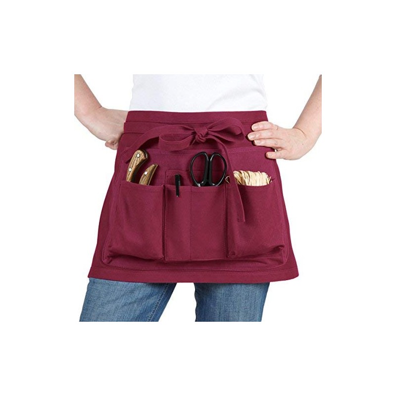 La cordeline TJCBO Burgundy Garden Apron, 2 x 64 x