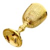 REXRYZ Medieval Brass Chalice Goblet, Vintage Golden Wine Cup, King