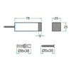 49.990.03 Aperit Stainless Steel Wall Door Stopper | Door Buffer