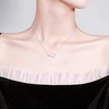 Silver Pendant Necklace Beautiful Elegant Adjustable Cute Dove Bird Pendant