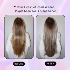 UBERLISS Bond Purple Conditioner for Blonde 10oz - Platinum Blonde Toner - Anti-Brass - Purple Conditioner for Grey Hair - Moisturize and Strengthen - Vegan