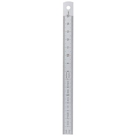 Stainless Steel Ruler 150mm x 13mm x 0.5mm Divided on Both Sides