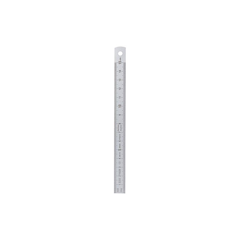 Stainless Steel Ruler 150mm x 13mm x 0.5mm Divided on