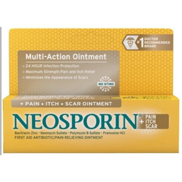 Neosporin Pain/Itch/Scar Multi-Action Ointment, 0.5 Ounce per Box (7 Pack)