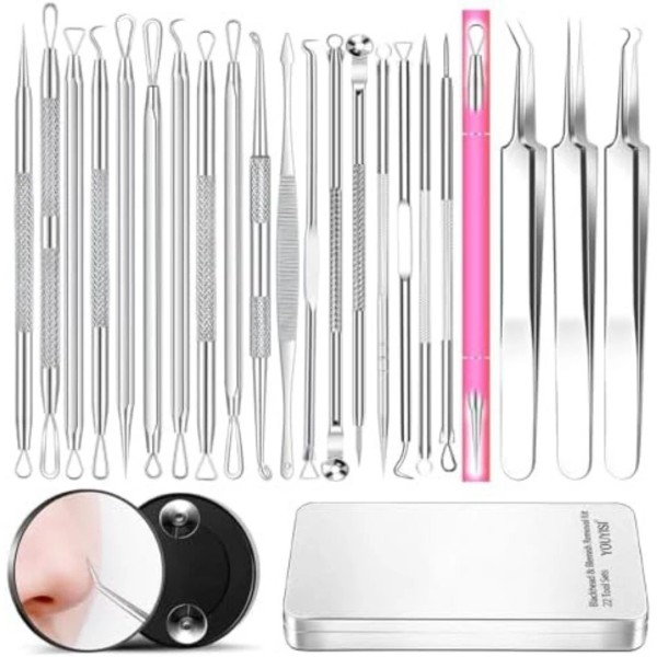Branded 2024 Professional Pimple Popper Tool Kit - 22 PCS