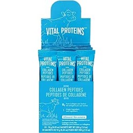 Vital Proteins VITAL PROTEINS Bovine Collagen Peptides Powder, Single-serve Stick Packs, Unflavoured, Odourless, Gluten-free, No Added Sugar, Paleo-friendly, Non-GMO, No Artificial Flavours Or Colours, 200 g