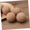 Kisangel 6PCS Wooden Desktop Soccer Replacement Balls Solid Wood Tabletop