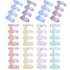 Loose Leaf Binder Rings, 12 Pieces, 6 Colors, 4 Hole