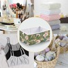 Blueangle Retro Floral Pattern Cube Storage Bin, 11 x 11