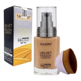 Base De Maquillaje Tailaimei Velvet Touch Alta Cobertura Tono 104