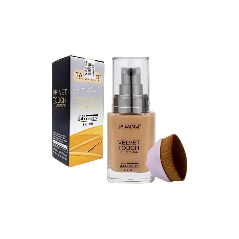 Base De Maquillaje Tailaimei Velvet Touch Alta Cobertura Tono 104