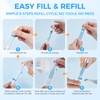 UPZIGS Refillable Touch Up Paint Pen, 3 Pack for Walls