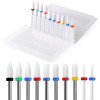 Brand: ERUIKA 10Pcs Ceramic Nail Drill Bits3/32 Bits Set for