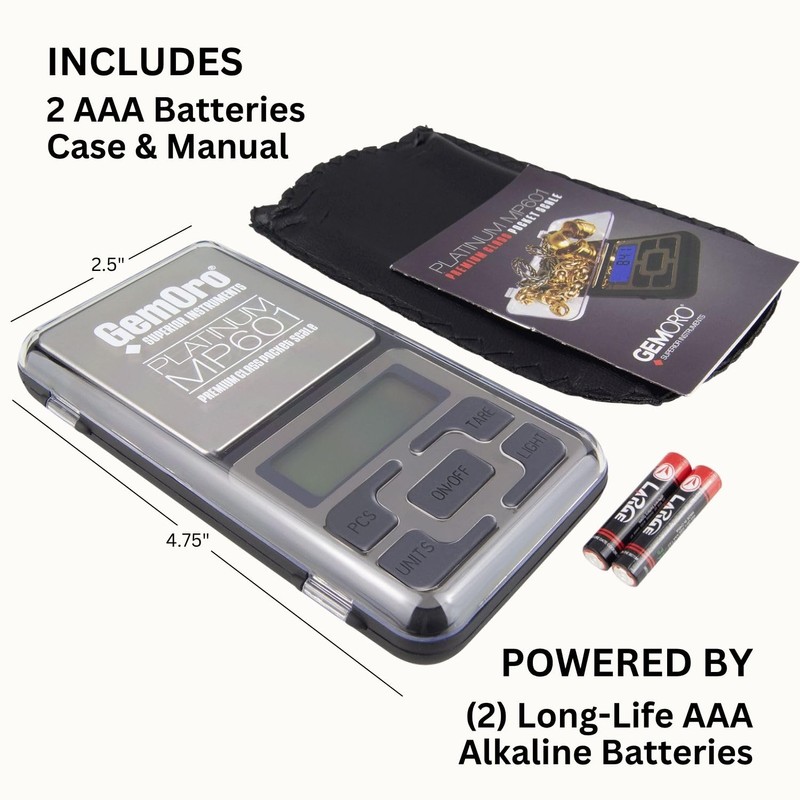 GemOro Platinum MP601 Jewelry Scale | Durable Precise Jewelers Premium