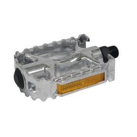 Benotto Pedal NWL-979 9/16 con Reflejantes Aluminio Plata