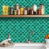 AdoDecor Peel and Stick Fish Scale Tile for Kitchen and