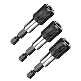 Magnetic Bit Holder, Pack of 3 Mellbree Quick Change Bit Holder 1/4 Inch 60 mm Bit Holder Magnet Suitable for Drill, Screwdriver, Thread Screw from Makita, Metabo, Bosch, Dewalt