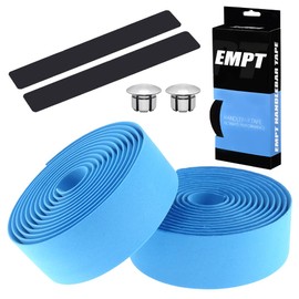 EMPT ES-JHT020 EVA Road Bar Tape, Cushion, EVA Bar Tape, Road Pist, Drop Handlebar Tape ※End Cap, End Tape Included (Light Blue (Aqua Blue))