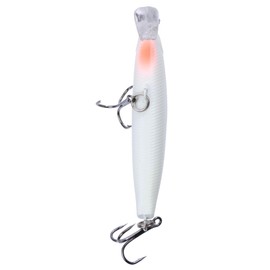 3D Minnow Luminous Fishing Lure Bass Crankbait Hooks 8.2cm 8g