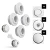 Radiator End Caps and Accessories Set 1 x 1/2 Inch