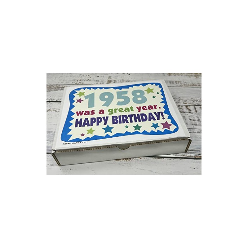 RETRO CANDY YUM ~ 1958 68th Birthday Gift Box Nostalgic