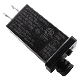 4.5V 3.6W LED Power Supply Low Voltage Transformer Class 2 Power Supply Waterproof IP44 Seasonal Use Driver US Plug 8 Modes Adapter for Halloween Christmas String Light, Projector Light, Lawn Lamp