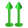 2pc 1.2mm 16g Labret Bar Studs Lip Ring Monroe Tragus