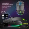 FELiCON One Handed Gaming Keyboard and Mouse Combo, Rainbow Backlit