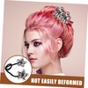 SAFIGLE Rhinestone Flower Hair Clip Bun Maker Versatile Hairstyle Shaper
