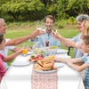 Dokeno Pack of 2 Rose Gold Polka Dot Tablecloths, Waterproof